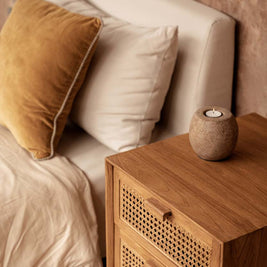 The Cavestone Candle Holder - Brown