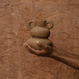 The Earthen Balance Vase - Sand - S
