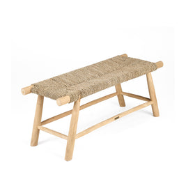 The Porto Seagrass Bench - Natural - L