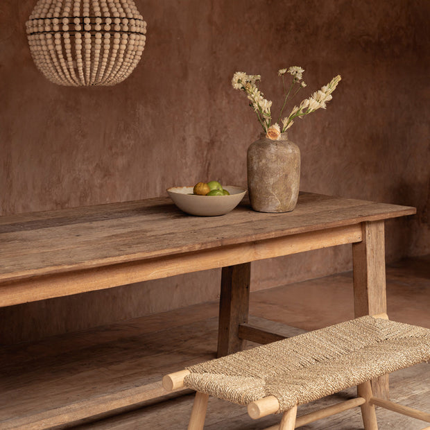 The Porto Seagrass Bench - Natural - L