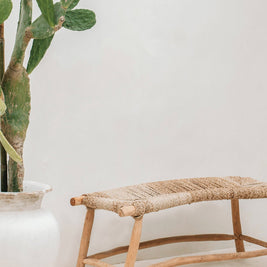 The Porto Seagrass Bench - Natural - L