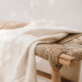The Porto Seagrass Bench - Natural - L