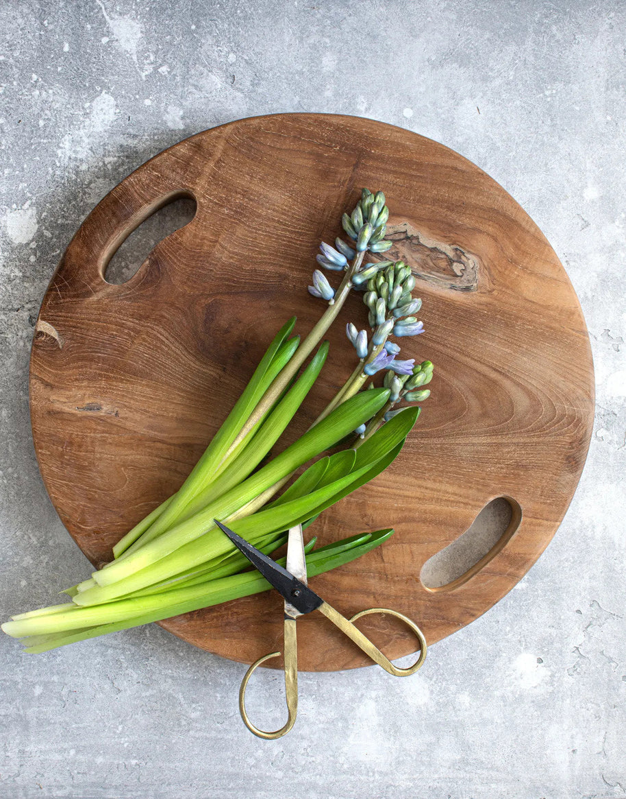 Teak Root Tray - Natural - Large