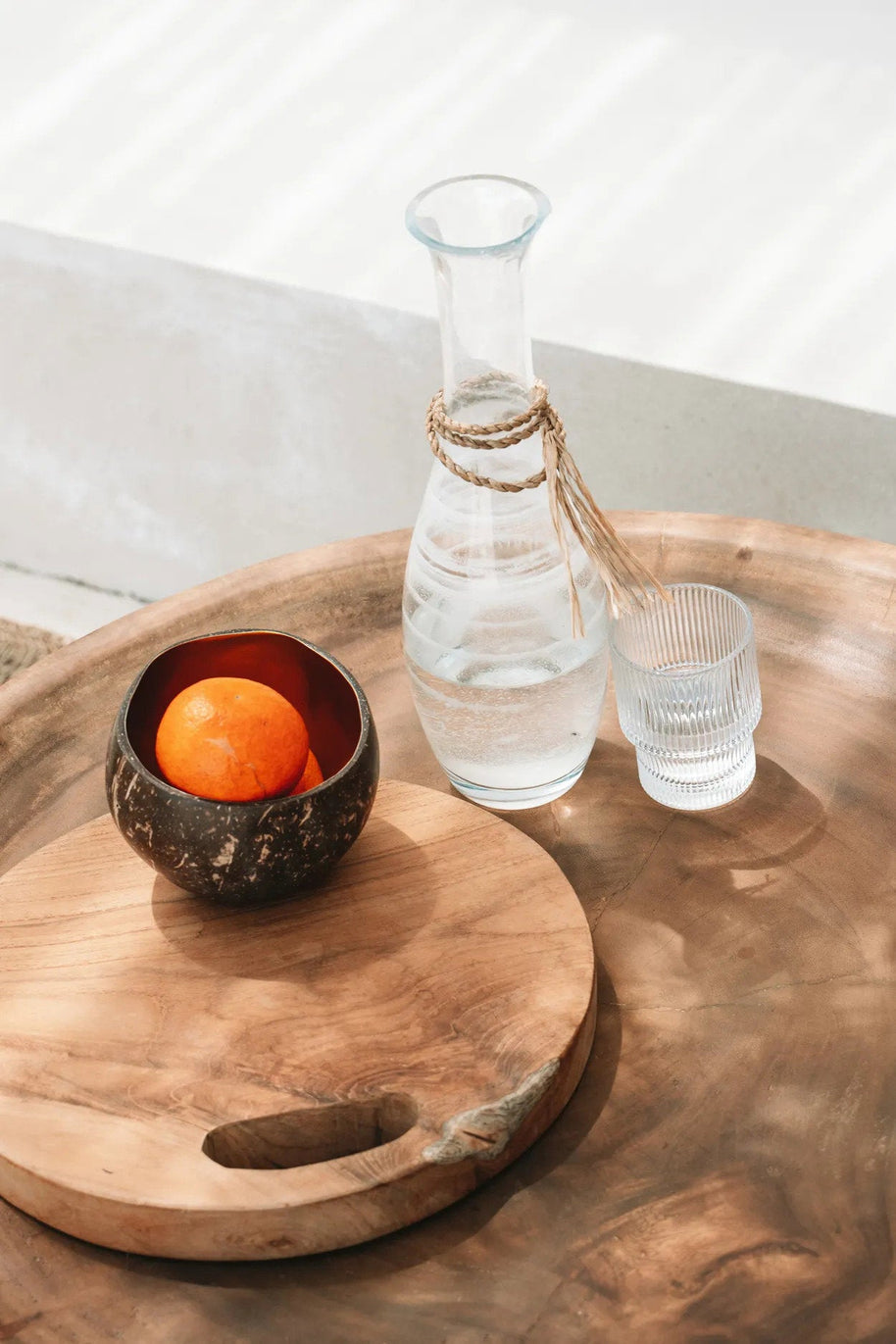 Teak Root Tray - Natural - M
