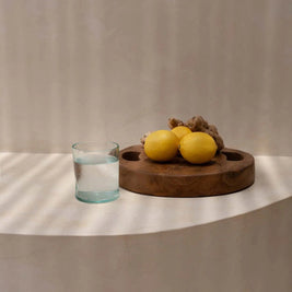 The Teak Root Tray - Natural - S