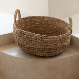 The Raffia Basket Trays - Natural - L