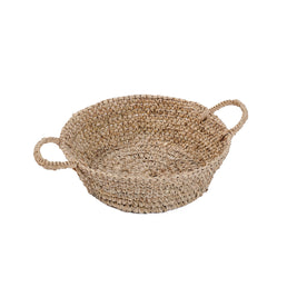 Raffia Basket Tray - Natural - Small