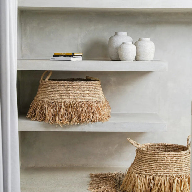 The Raffia Deluxe Baskets - Natural - Medium