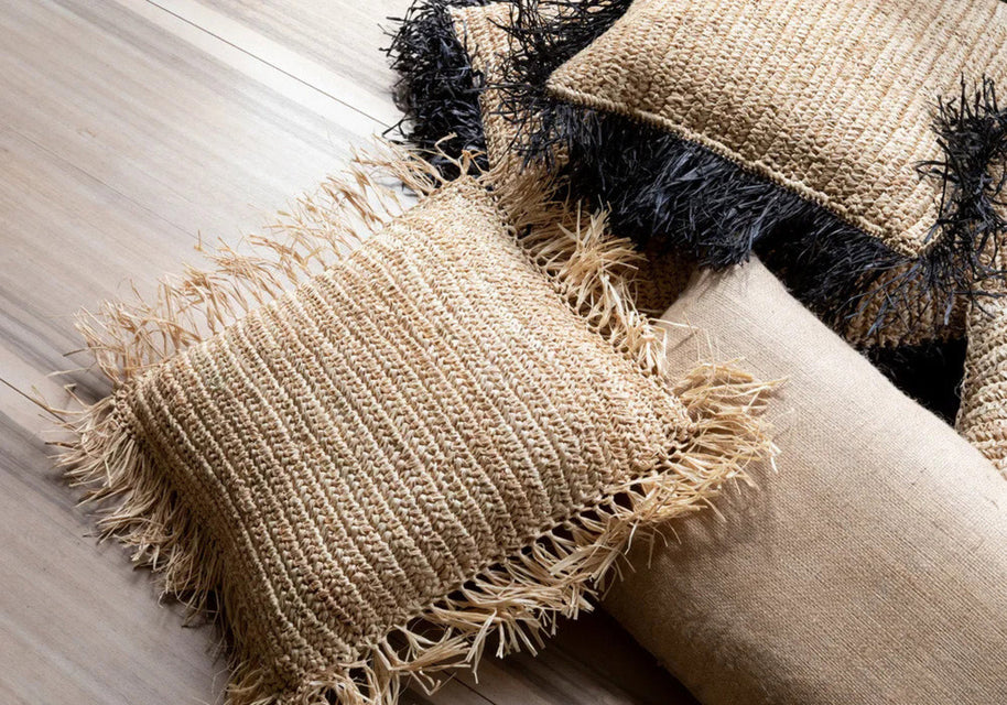 The Jute Cushion Cover - Natural - 30 x 60 cm