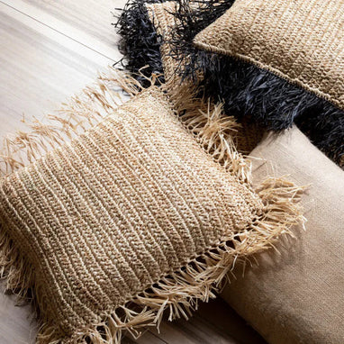 The Jute Cushion Cover - Natural - 30 x 60 cm