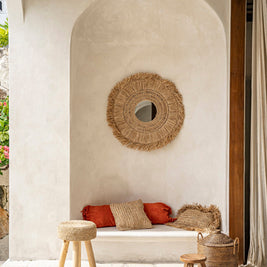 The Raffia Stool - Natural