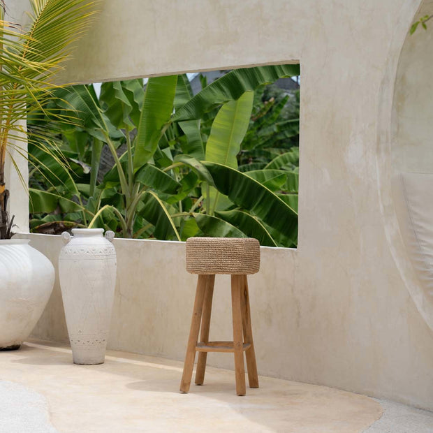 The Raffia Bar Stool