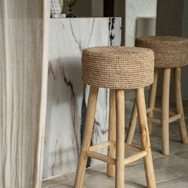 The Raffia Bar Stool