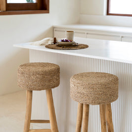 The Raffia Bar Stool