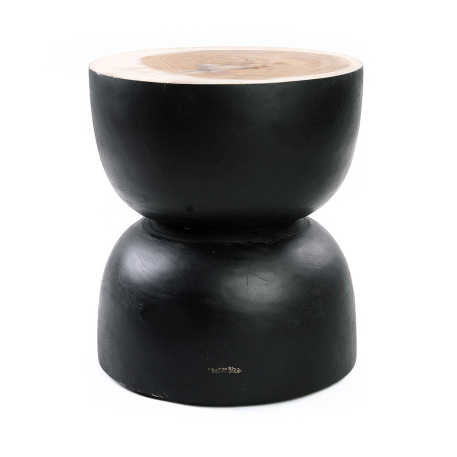 The Karbun Stool - Black/Natural