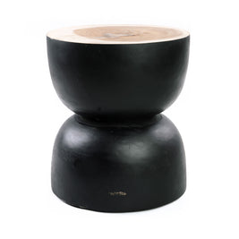 The Karbun Stool - Black/Natural