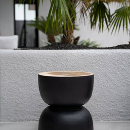 The Karbun Stool - Black/Natural