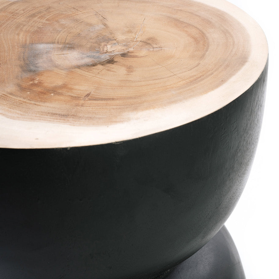 The Karbun Stool - Black/Natural