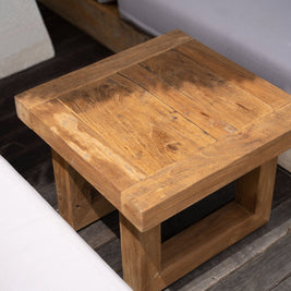 The Reclaimed Teak Side Table - Natural