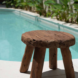 The Marabunta Rustic Side Table - Natural