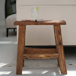 The Fab Rustic Stool - Natural