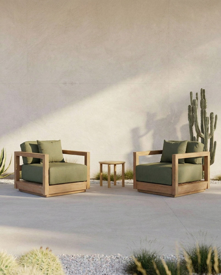 The Umalas One-seater Sofa - Outdoor - Green Algae
