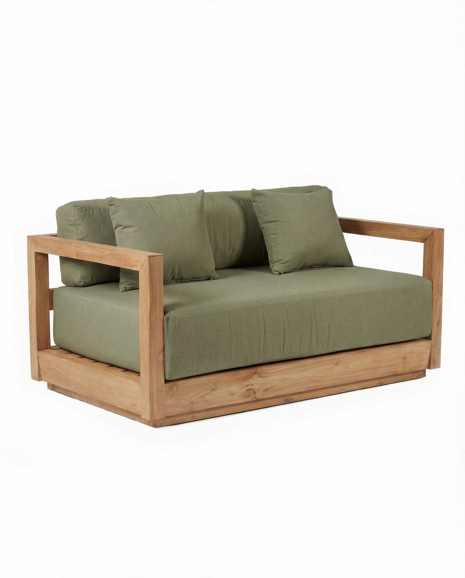 Umalas Two-Seater Sofa - Outdoor - Algae Green
