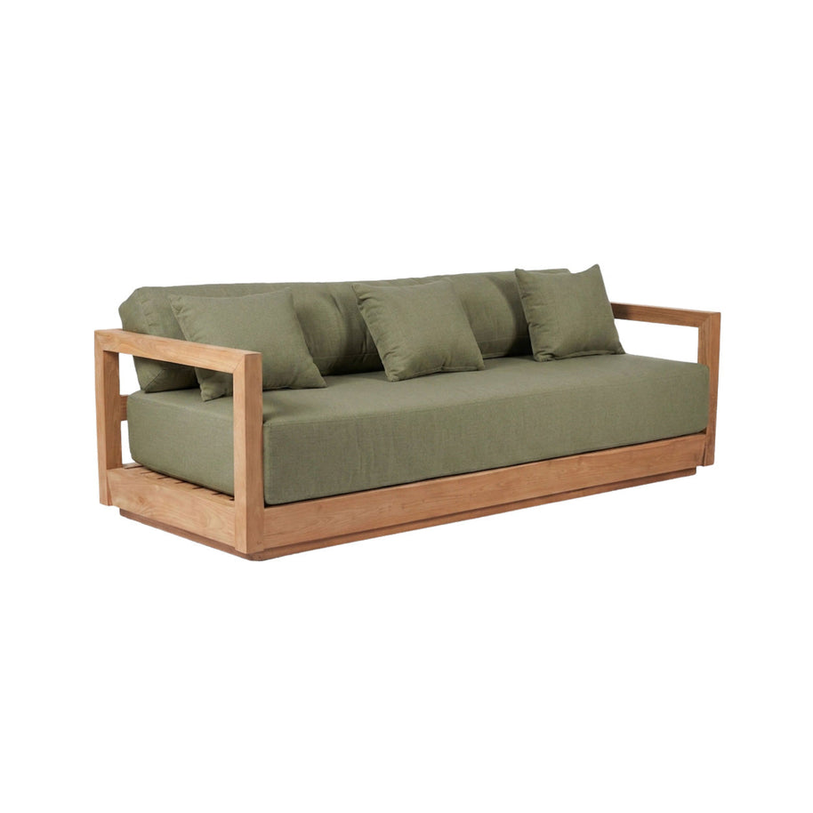 The Umalas Three-Seater Sofa - Outdoor - Green Alga