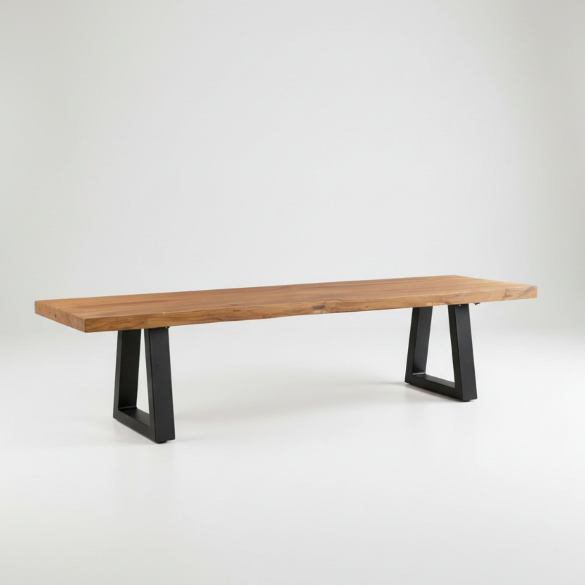 Bench with iron legs - natural - 280