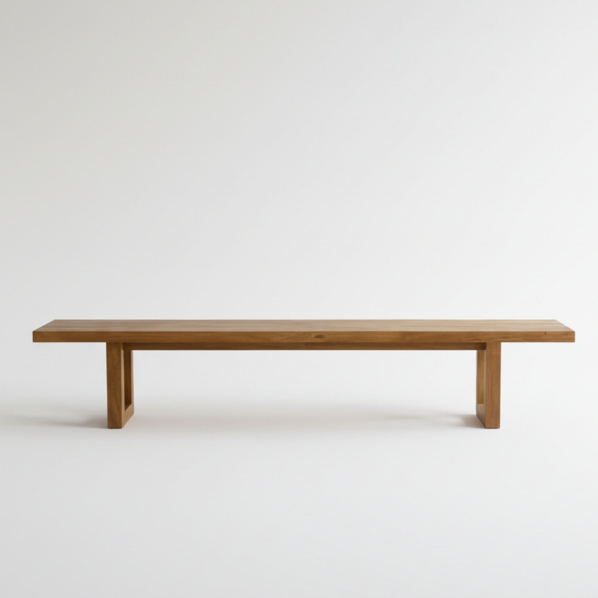 Bench with square foot - natural - 220