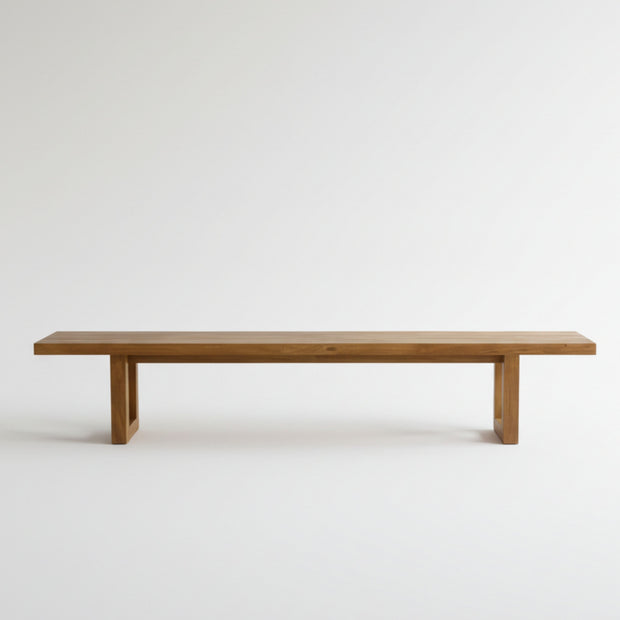 Bench with square foot - natural - 220