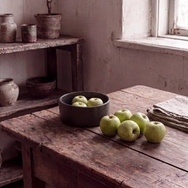 The Burned Cylinder Dish - Black - L