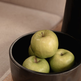 The Burned Cylinder Dish - Black - L