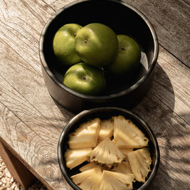 The Burned Cylinder Dish - Black - S