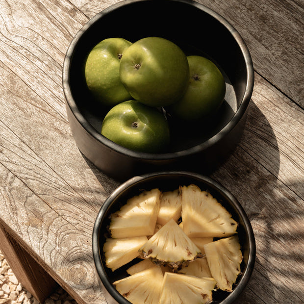 The Burned Cylinder Dish - Black - S