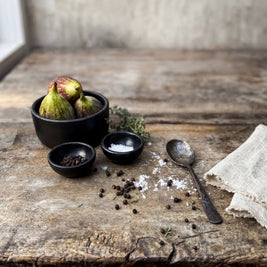 The Burned Cylinder Dish - Black - S