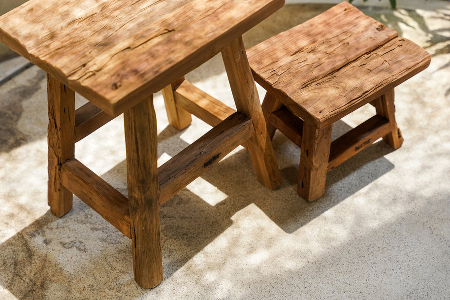 The Yoke Stool - Natural - Small