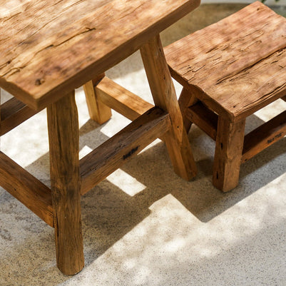 The Yoke Stool - Natural - Small