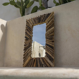 The Driftwood Framed Mirror - Natural - M
