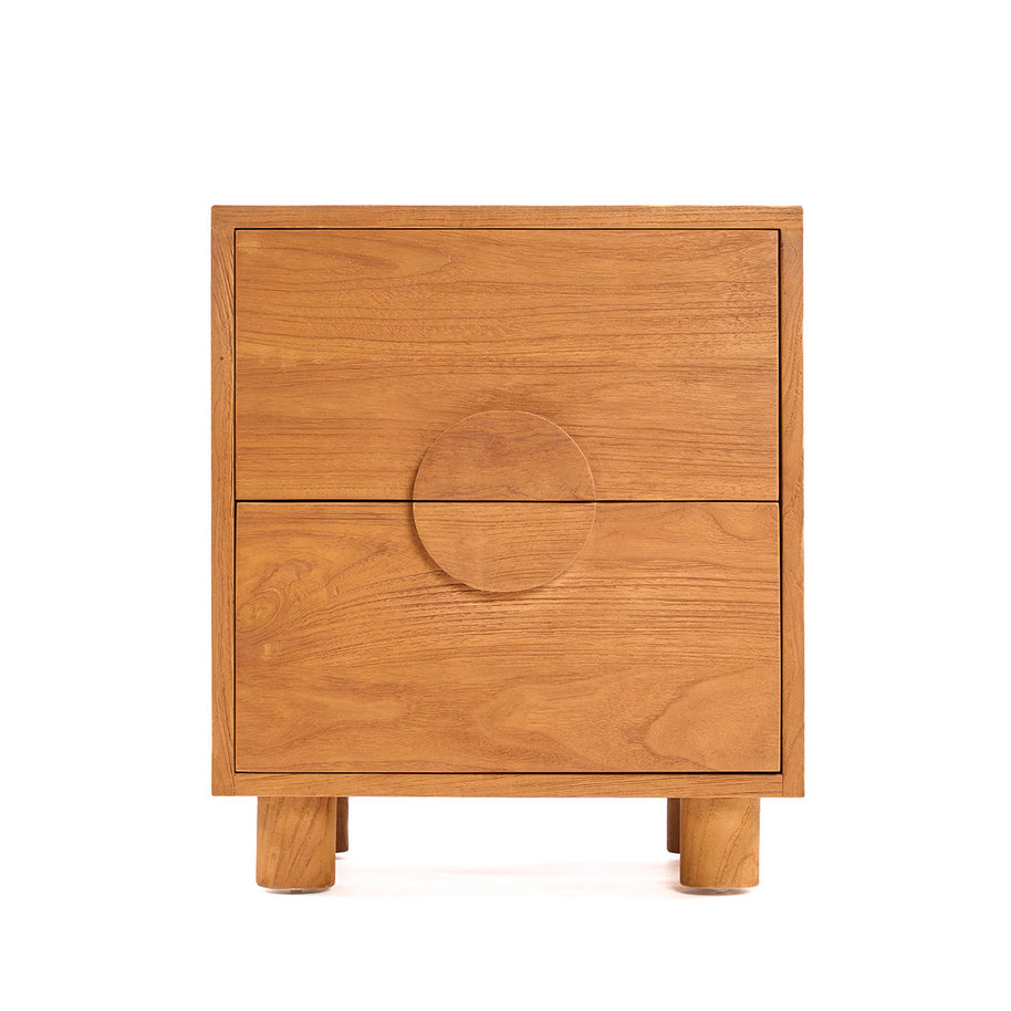 The Eclipse Bedside Table - Natural