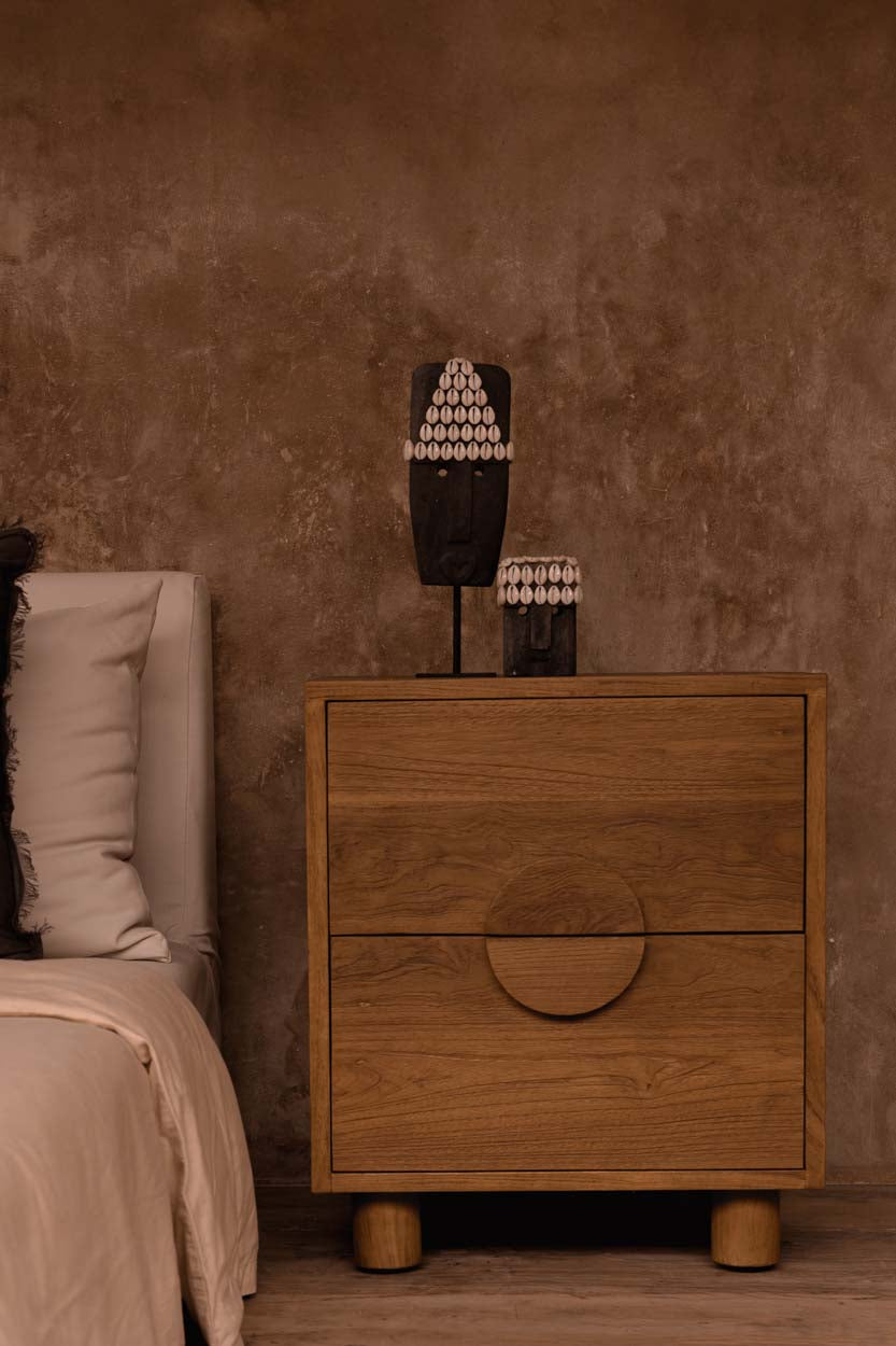 The Eclipse Bedside Table - Natural