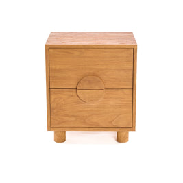 The Eclipse Bedside Table - Natural
