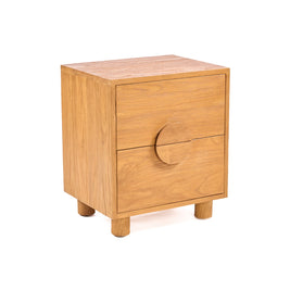 The Eclipse Bedside Table - Natural