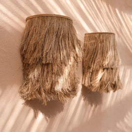 The Abaca Wall Applique - Natural - S