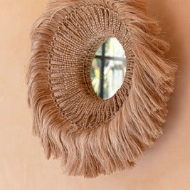 The Abaca Solomon Mirror - Natural