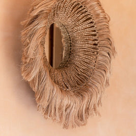 The Abaca Solomon Mirror - Natural