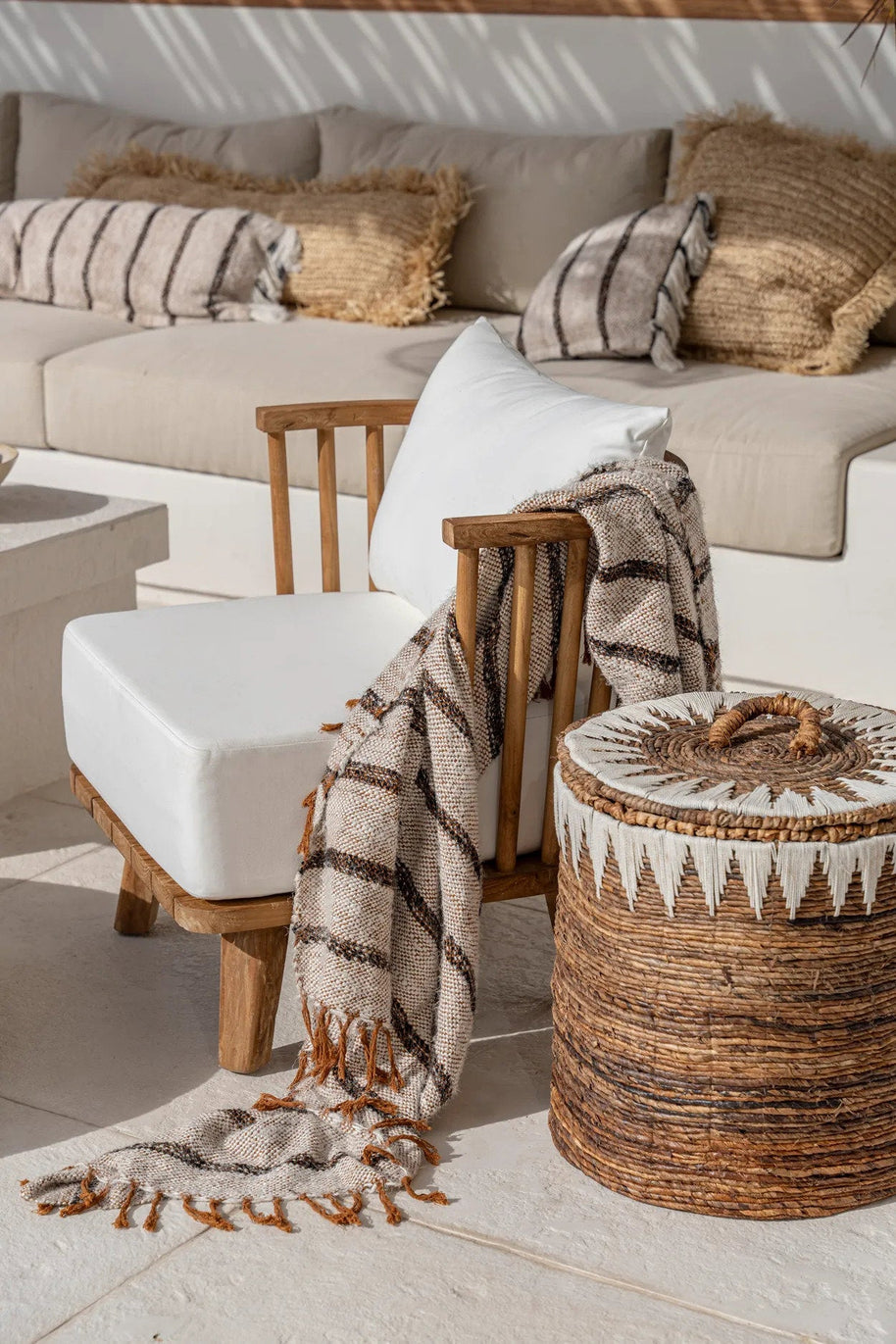 The Malawi One-Seater - Natural White