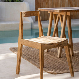 The Paxi Dining Chair - Natural - Outdoor