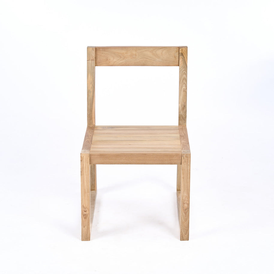 The Linear Dining Chair - Natural Grey