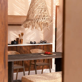 The Abaca Jellyfish Pendant - Natural - L